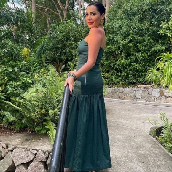 ZARA TOPSTITCHED DRESS - Picture 6 of 9